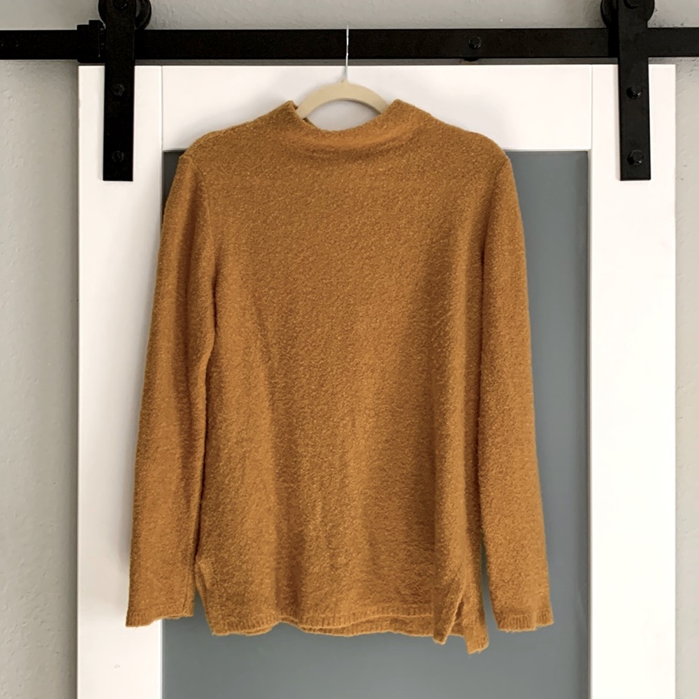 Old Navy Mustard Cowl Neck Sweater